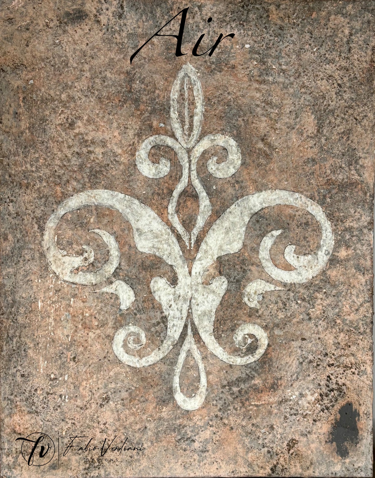 Set of distressed patina hand painted boards (11x14) inspired by The Four Elements - casein on gesso