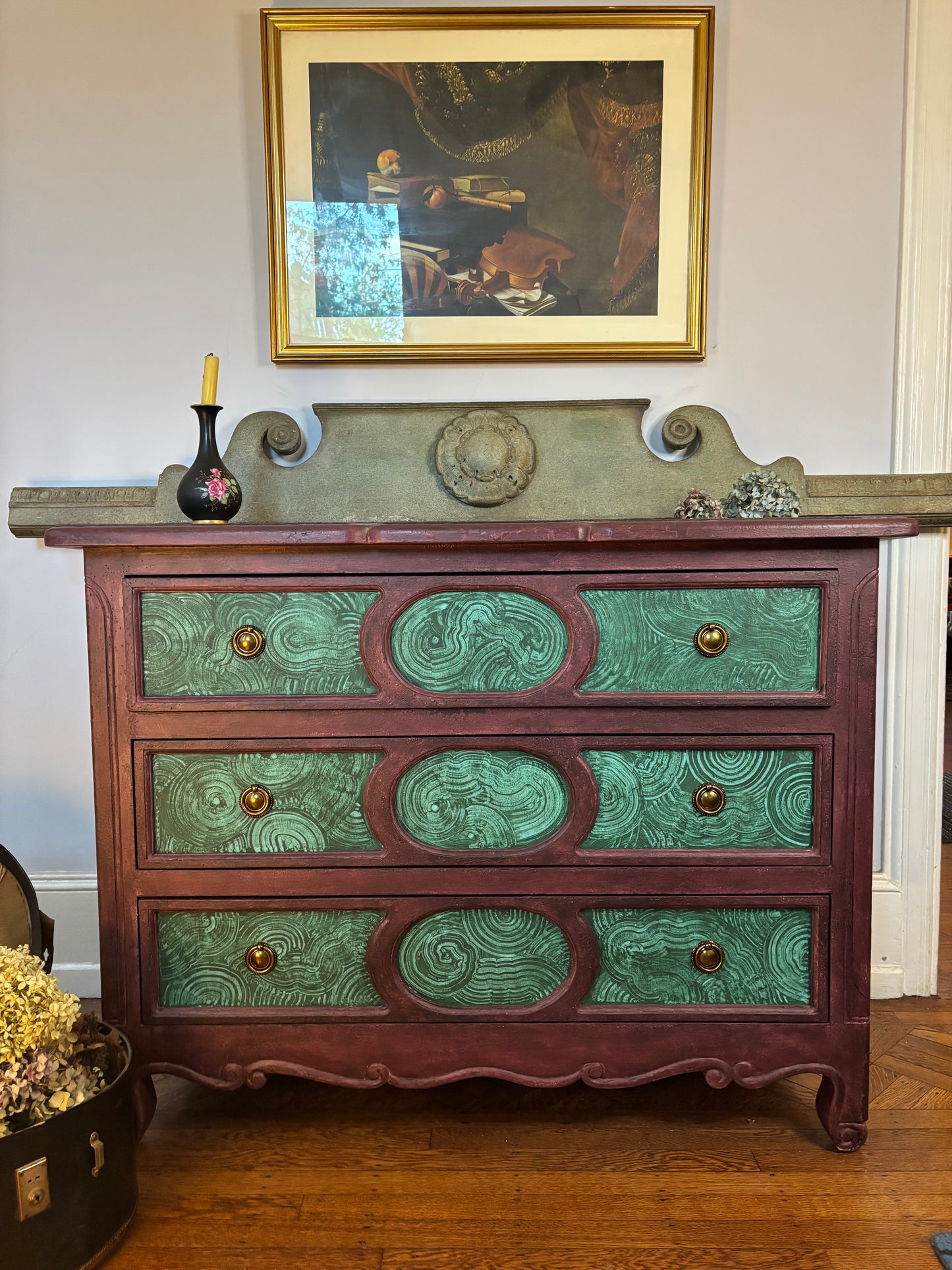 Sage Green decorative accent in Patina Toscana- NOT FOR SALE HERE
