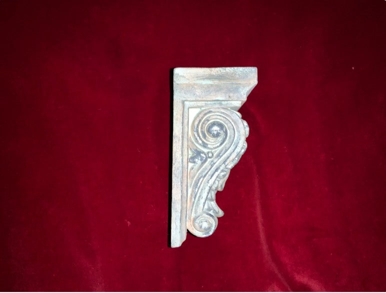 Corbel Bookend - Distressed Rose and Light Blue milk paint